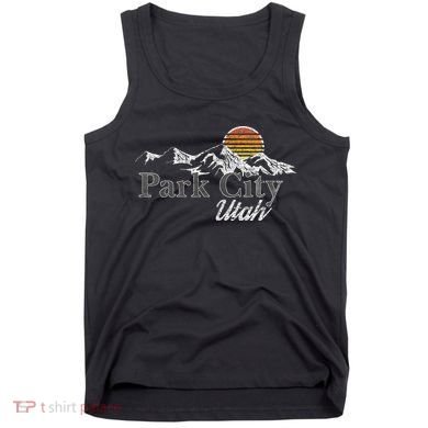 Retro Park City Utah Mountain Tank Top