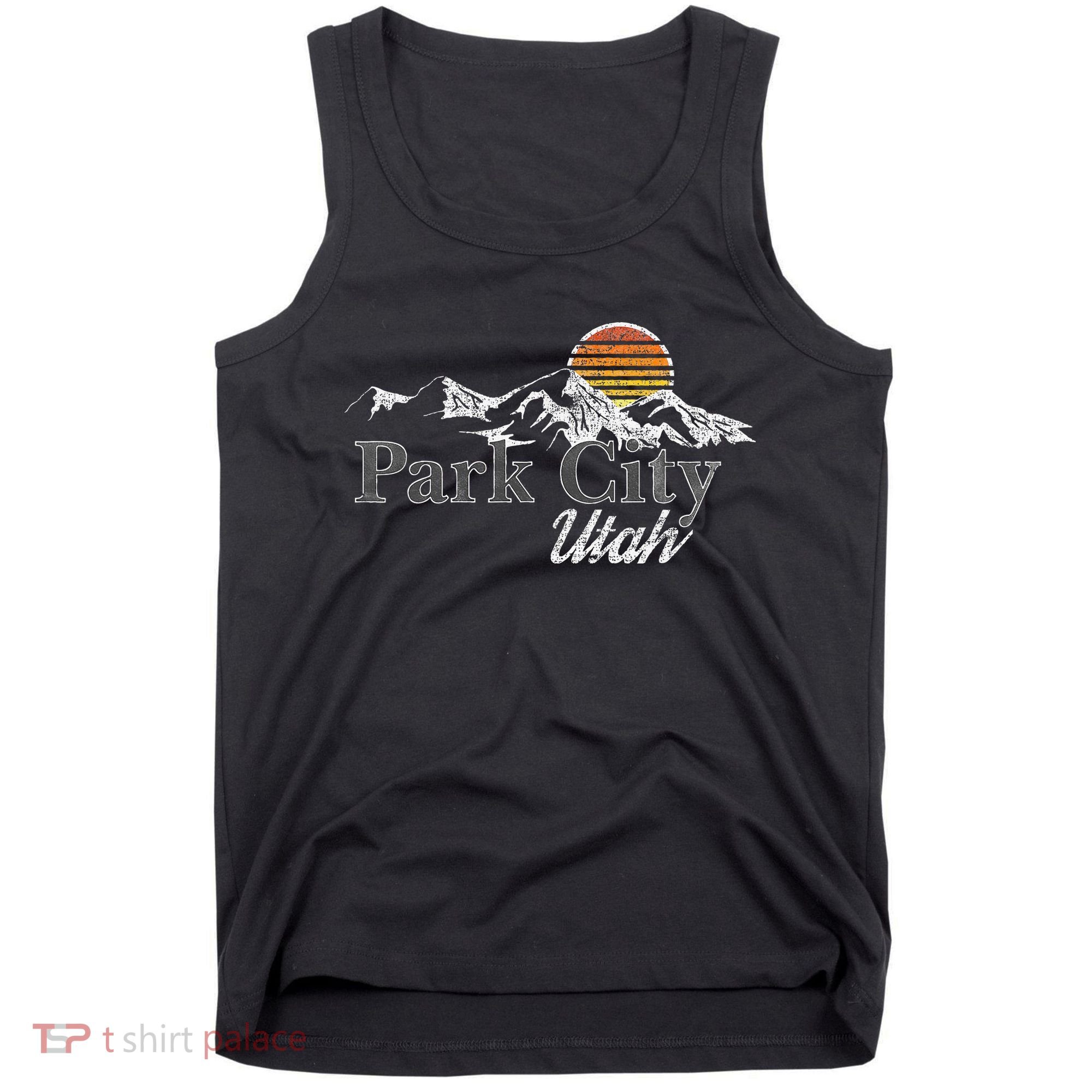 Retro Park City Utah Mountain Tank Top