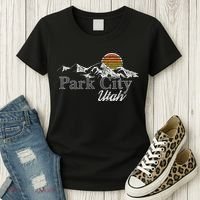Retro Park City Utah Mountain Women's T-Shirt thumb 3