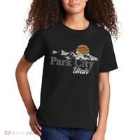 Retro Park City Utah Mountain Kids T-Shirt thumb 2