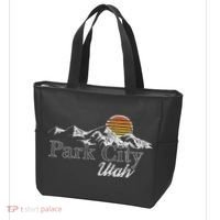 Retro Park City Utah Mountain Tote Bag thumb 3