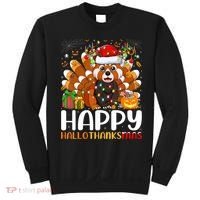 Red Panda Christmas Lights Santa Hat Pajamas Gift Sweatshirt thumb 0