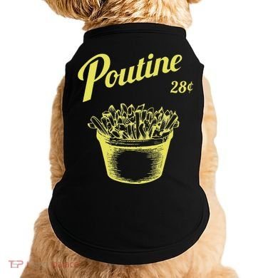 Retro Poutine Canada Montreal Doggie Tank