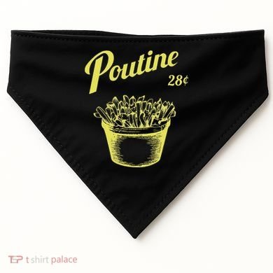 Retro Poutine Canada Montreal USA-Made Doggie Bandana