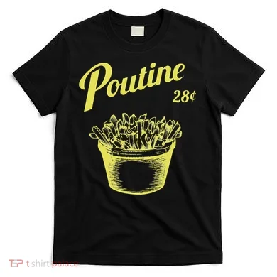 Retro Poutine Canada Montreal T-Shirt
