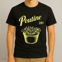 Retro Poutine Canada Montreal T-Shirt thumb 3
