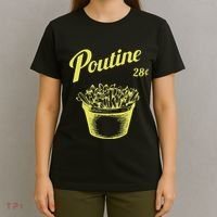 Retro Poutine Canada Montreal T-Shirt thumb 4