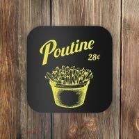 Retro Poutine Canada Montreal Coaster thumb 0