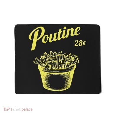 Retro Poutine Canada Montreal Mousepad