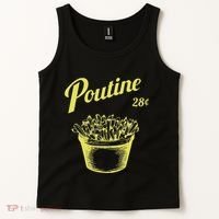 Retro Poutine Canada Montreal Tank Top thumb 2