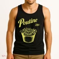 Retro Poutine Canada Montreal Tank Top thumb 3