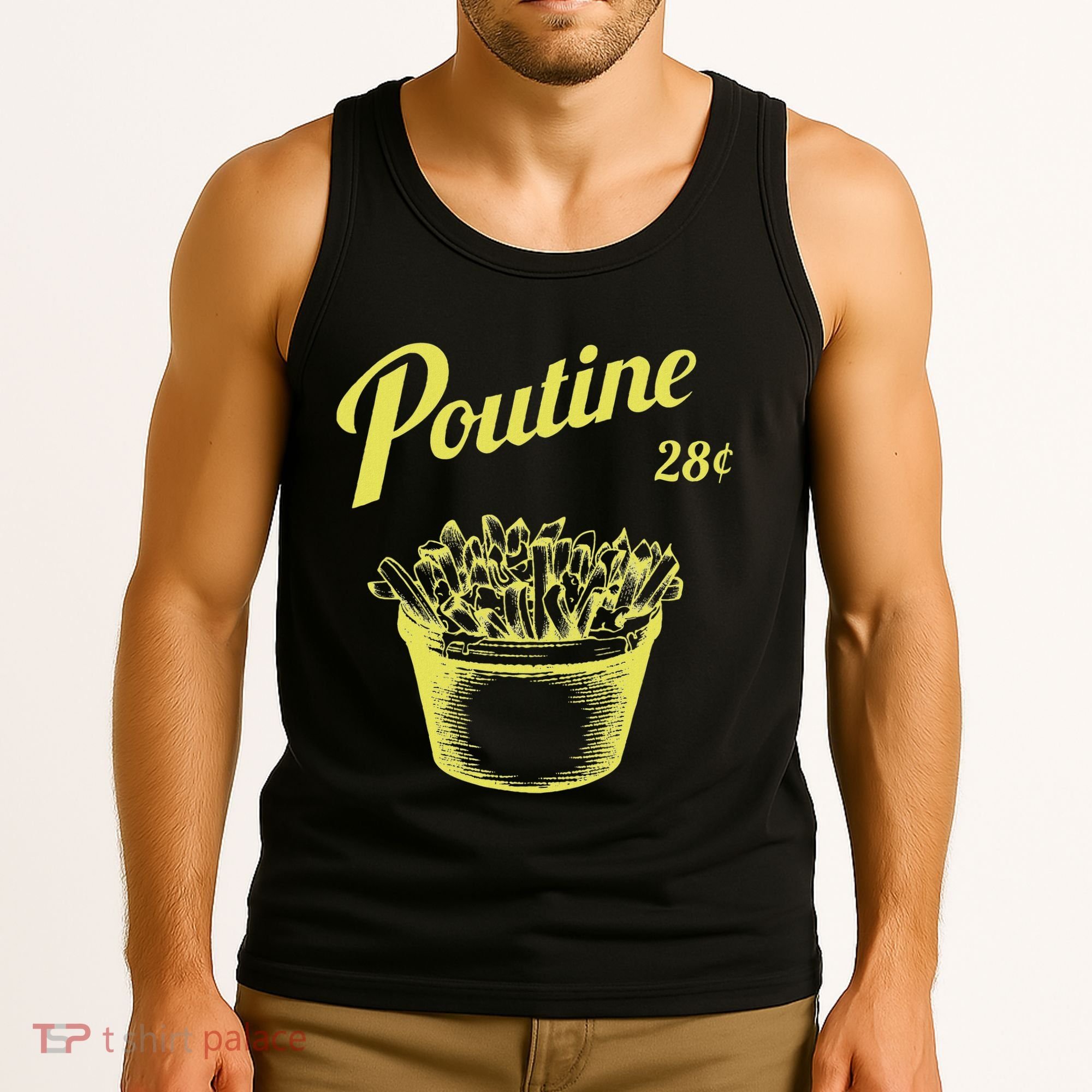 Retro Poutine Canada Montreal Tank Top