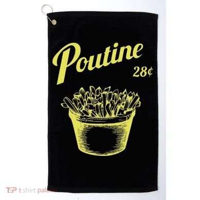 Retro Poutine Canada Montreal Golf Towel