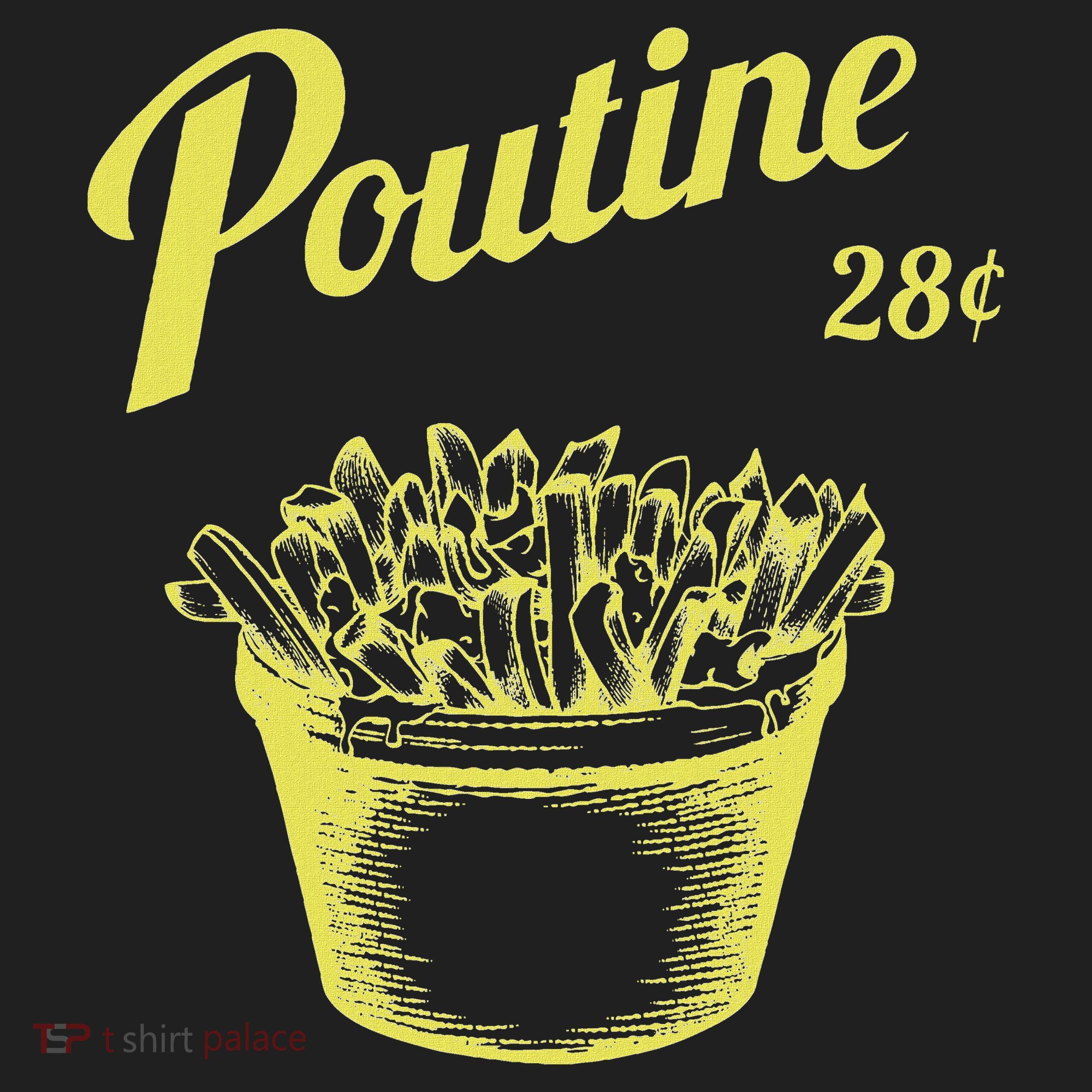 Retro Poutine Canada Montreal Golf Towel