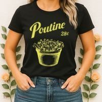 Retro Poutine Canada Montreal Women's T-Shirt thumb 2