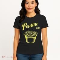 Retro Poutine Canada Montreal Women's T-Shirt thumb 4
