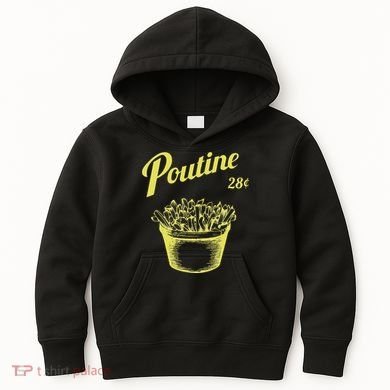 Retro Poutine Canada Montreal Kids Hoodie