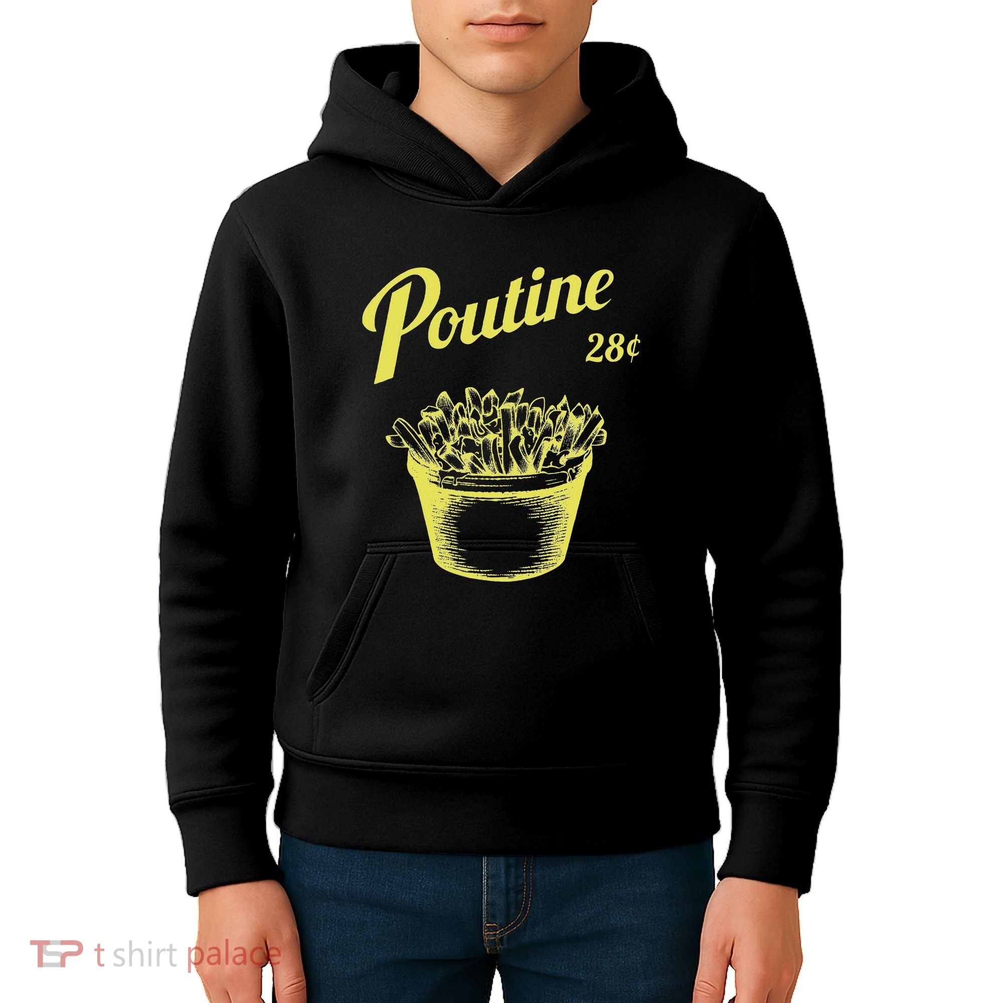 Retro Poutine Canada Montreal Kids Hoodie