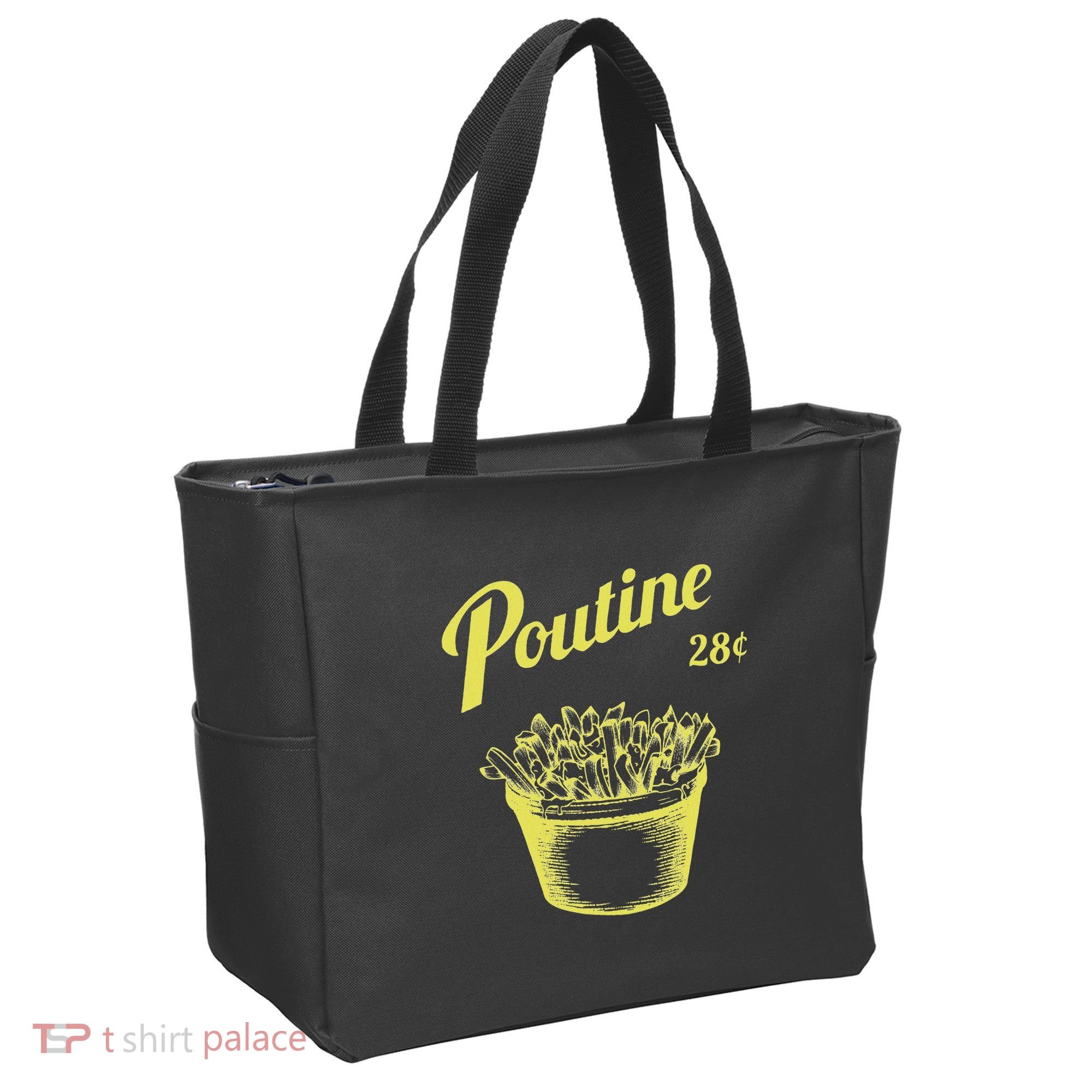 Retro Poutine Canada Montreal Tote Bag