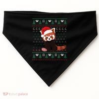 Red Panda Christmas Ugly Sweater Xmas Pajamas Gift USA-Made Doggie Bandana thumb 0