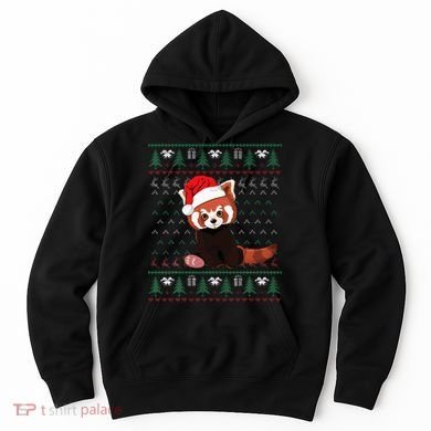 Red Panda Christmas Ugly Sweater Xmas Pajamas Gift Hoodie