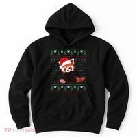 Red Panda Christmas Ugly Sweater Xmas Pajamas Gift Hoodie thumb 0