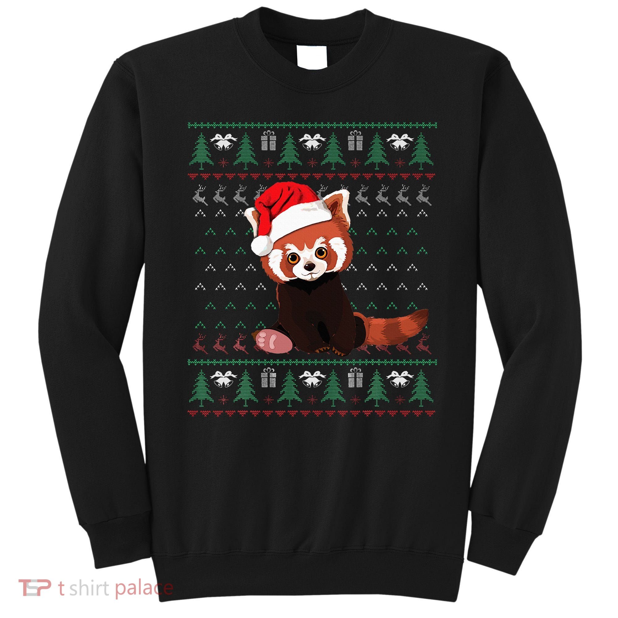 Red Panda Christmas Ugly Sweater Xmas Pajamas Gift Sweatshirt