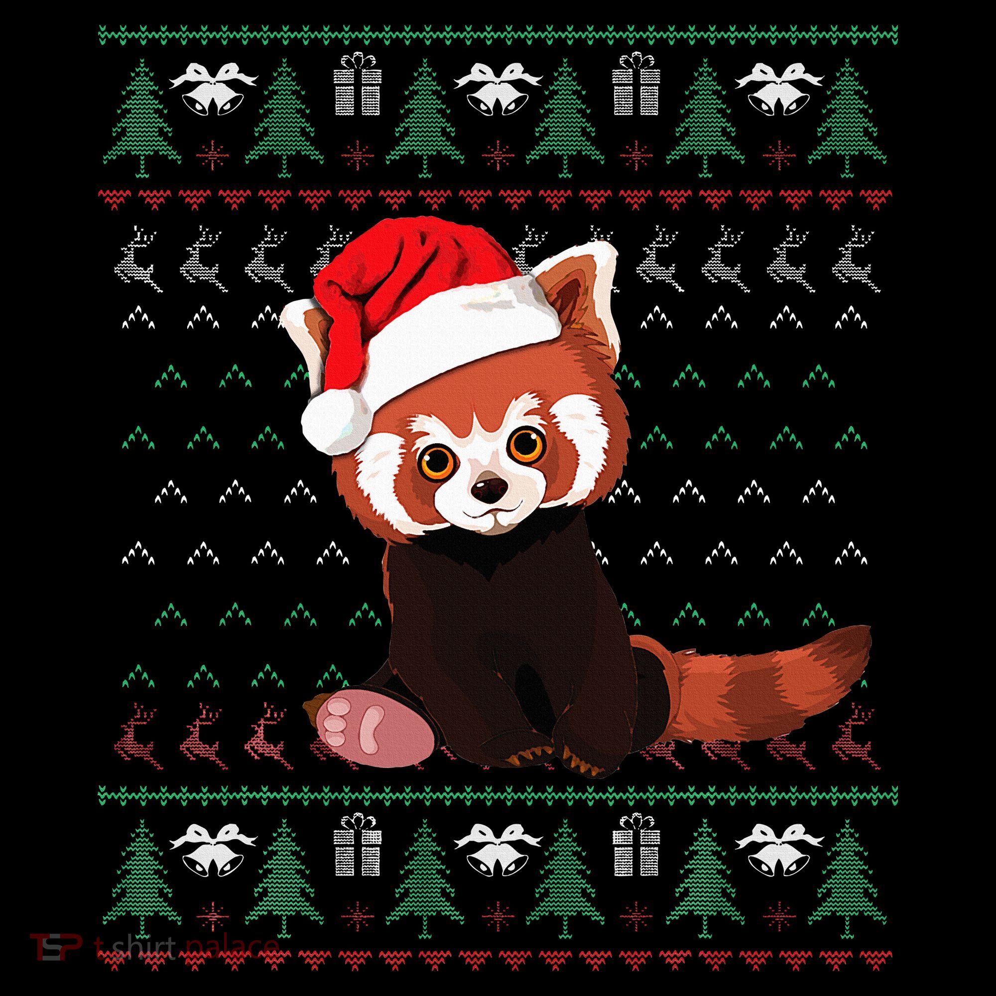 Red Panda Christmas Ugly Sweater Xmas Pajamas Gift Sweatshirt