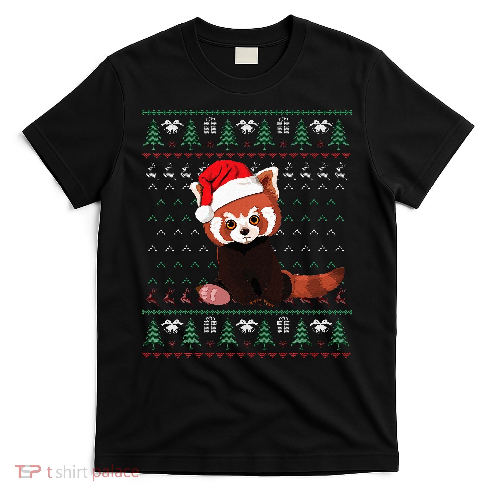 Red Panda Christmas Ugly Sweater Xmas Pajamas Gift T-Shirt