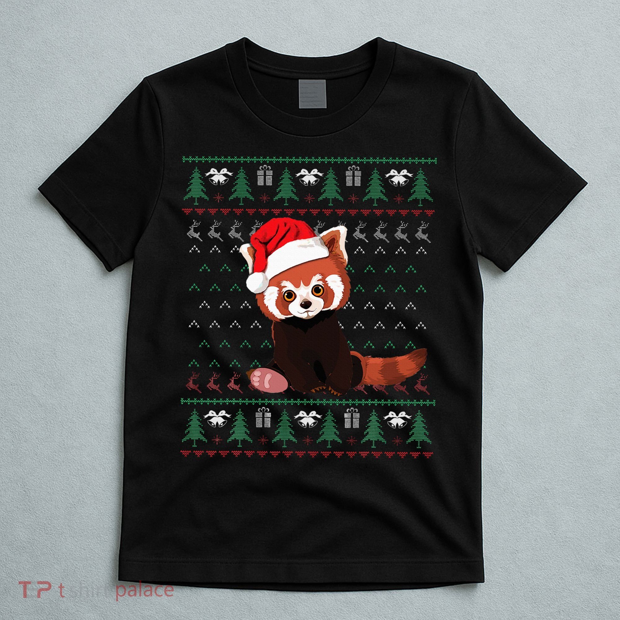 Red Panda Christmas Ugly Sweater Xmas Pajamas Gift T-Shirt