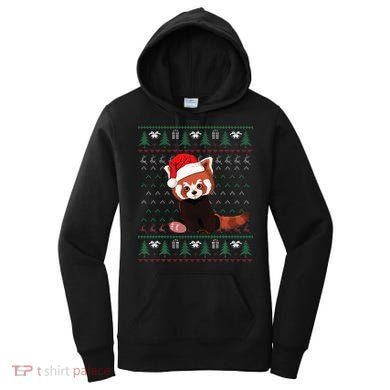 Red Panda Christmas Ugly Sweater Xmas Pajamas Gift Women's Hoodie