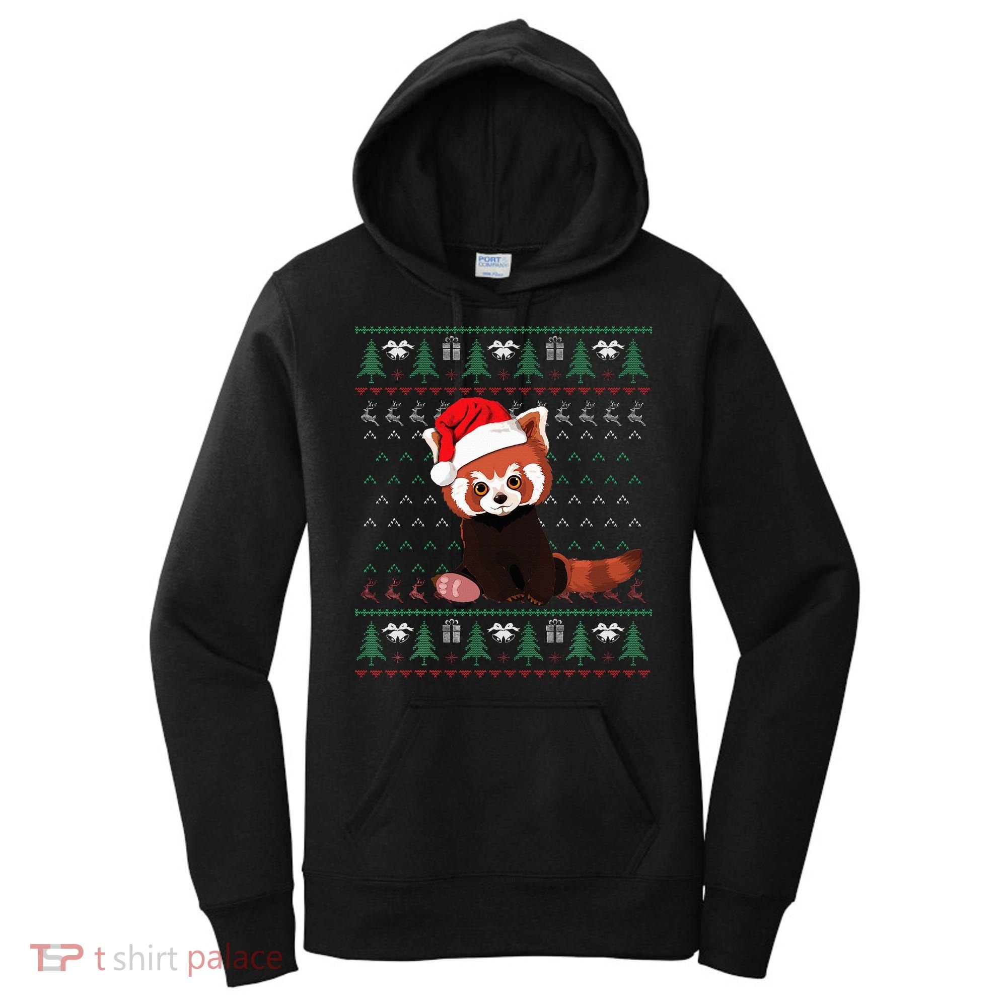 Red Panda Christmas Ugly Sweater Xmas Pajamas Gift Women's Hoodie