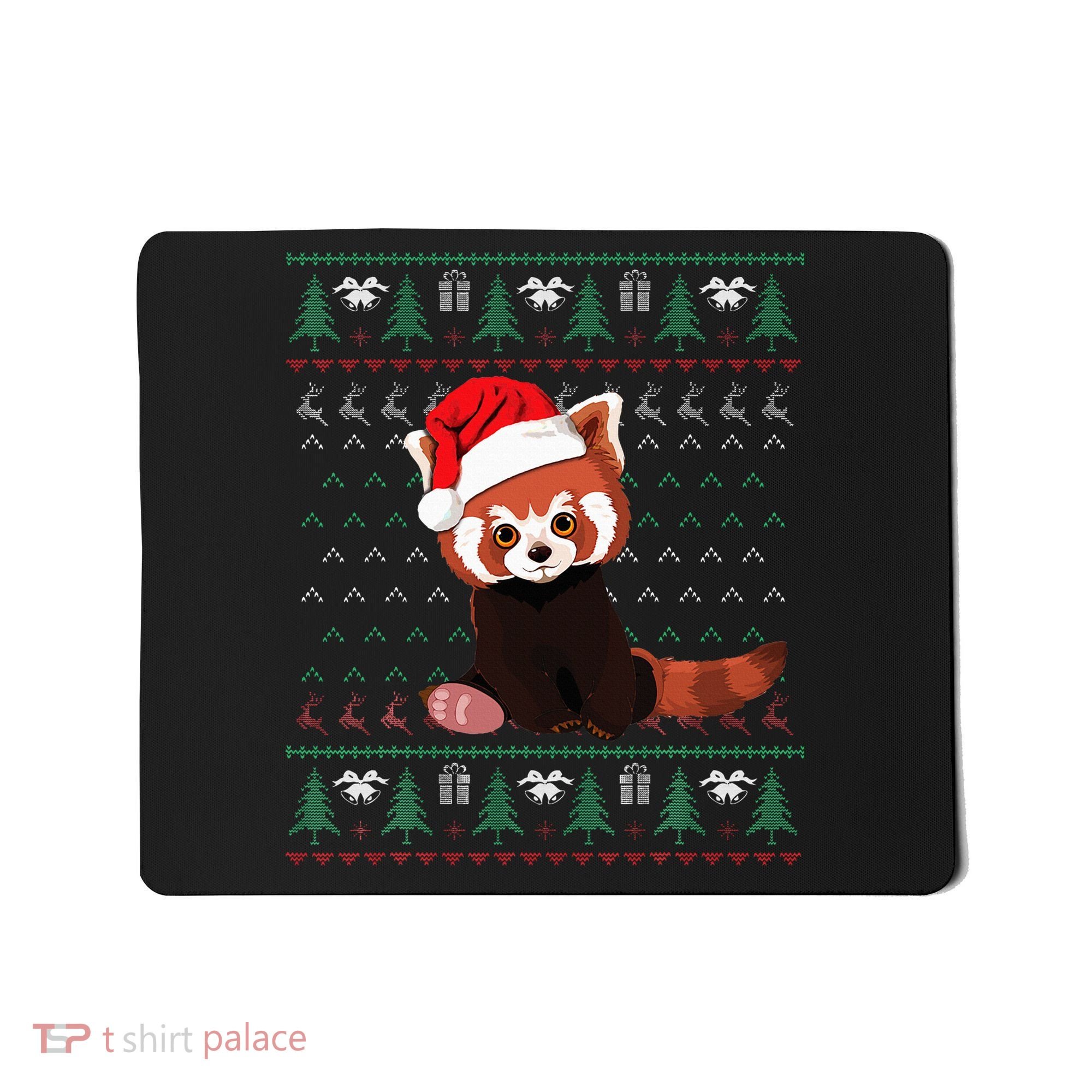 Red Panda Christmas Ugly Sweater Xmas Pajamas Gift Mousepad