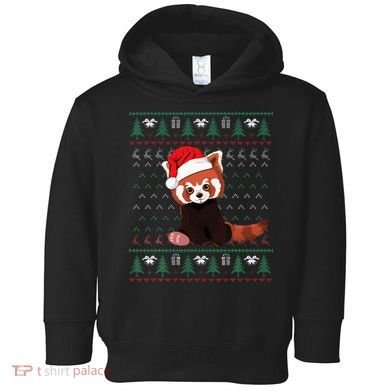 Red Panda Christmas Ugly Sweater Xmas Pajamas Gift Toddler Hoodie