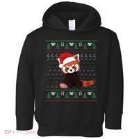 Red Panda Christmas Ugly Sweater Xmas Pajamas Gift Toddler Hoodie thumb 0