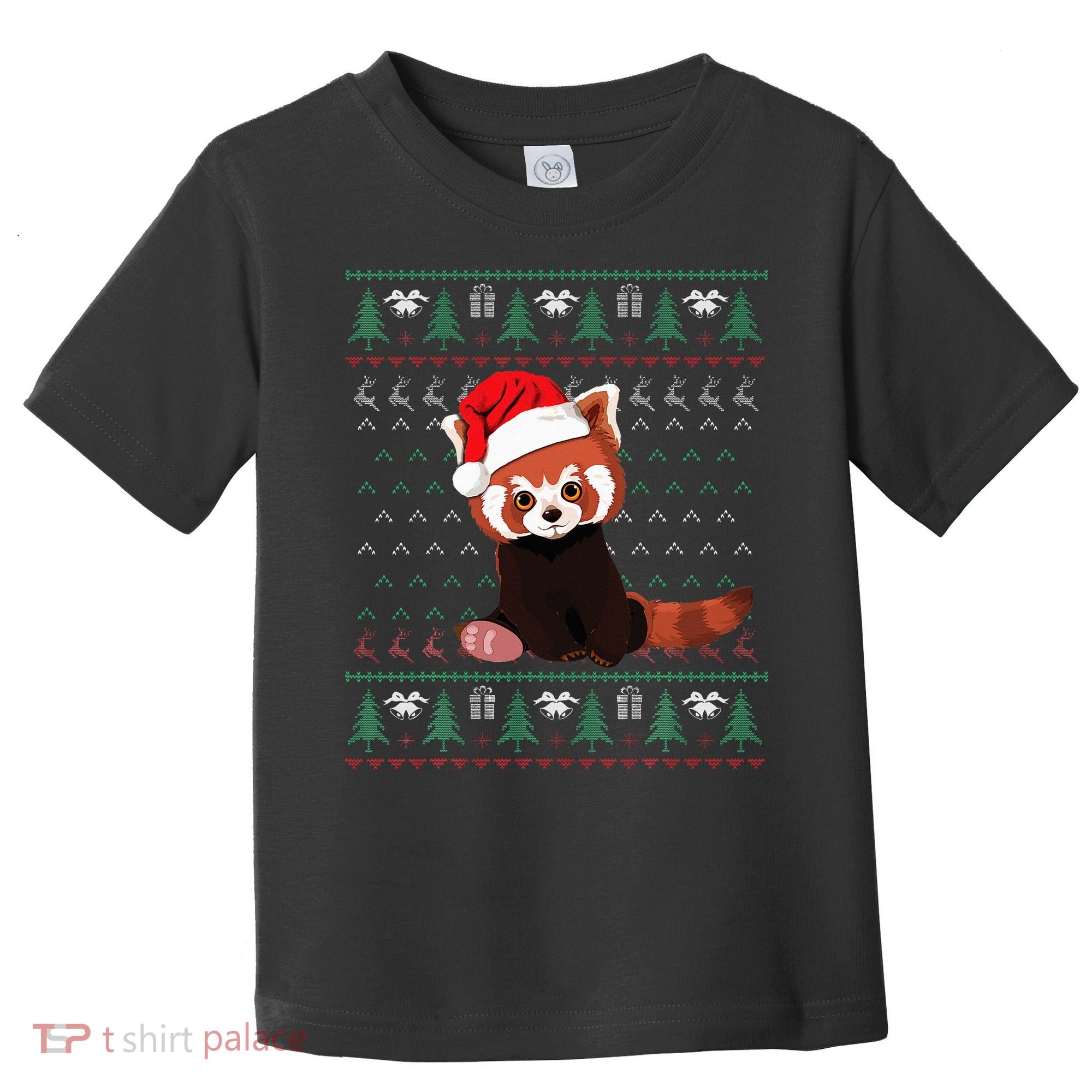 Red Panda Christmas Ugly Sweater Xmas Pajamas Gift Toddler T-Shirt