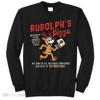 Rudolphs Pizza Delivery North Pole Retro Sweatshirt thumb 0