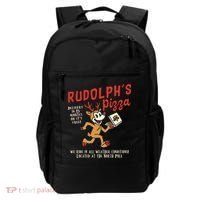 Rudolphs Pizza Delivery North Pole Retro Backpack thumb 0