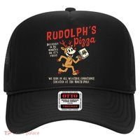 Rudolphs Pizza Delivery North Pole Retro Hat thumb 0