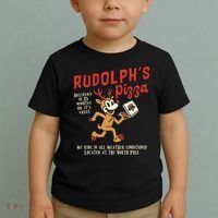 Rudolphs Pizza Delivery North Pole Retro Toddler T-Shirt thumb 2