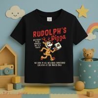 Rudolphs Pizza Delivery North Pole Retro Toddler T-Shirt thumb 3