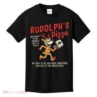 Rudolphs Pizza Delivery North Pole Retro Kids T-Shirt thumb 0