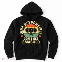 retro Pickleball Dink Responsibly Don't Get Smashed Hoodie thumb 0
