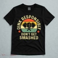 retro Pickleball Dink Responsibly Don't Get Smashed T-Shirt thumb 5