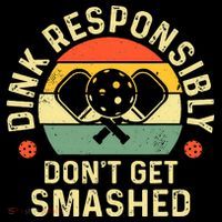 retro Pickleball Dink Responsibly Don't Get Smashed Women's Tank Top thumb 5