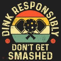 retro Pickleball Dink Responsibly Don't Get Smashed Hat thumb 2
