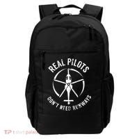 Real Pilots Dont Need Runways Pilot Helicopter Backpack thumb 0