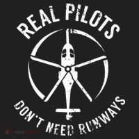 Real Pilots Dont Need Runways Pilot Helicopter Golf Towel thumb 3