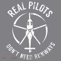 Real Pilots Dont Need Runways Pilot Helicopter Women's Hoodie thumb 2