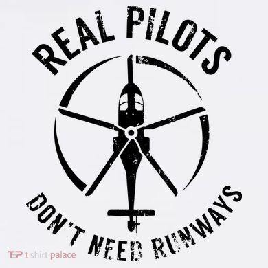 Real Pilots Dont Need Runways Pilot Helicopter Comfort Colors Garment-Dyed Hooded Sweatshirt
